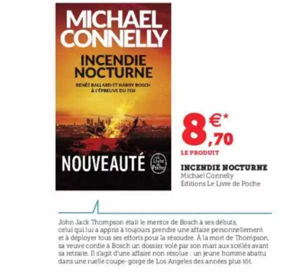 incendie nocturne - michael connelly