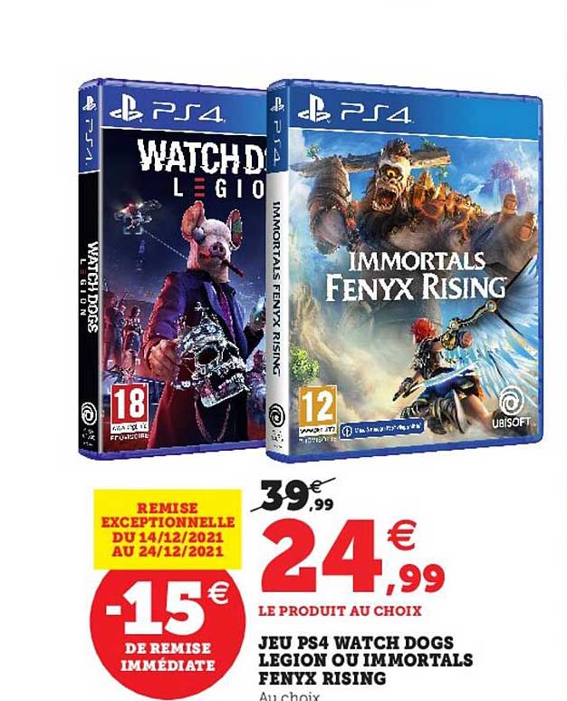 jeu ps4 watch dogs legion ou immortals fenyx rising