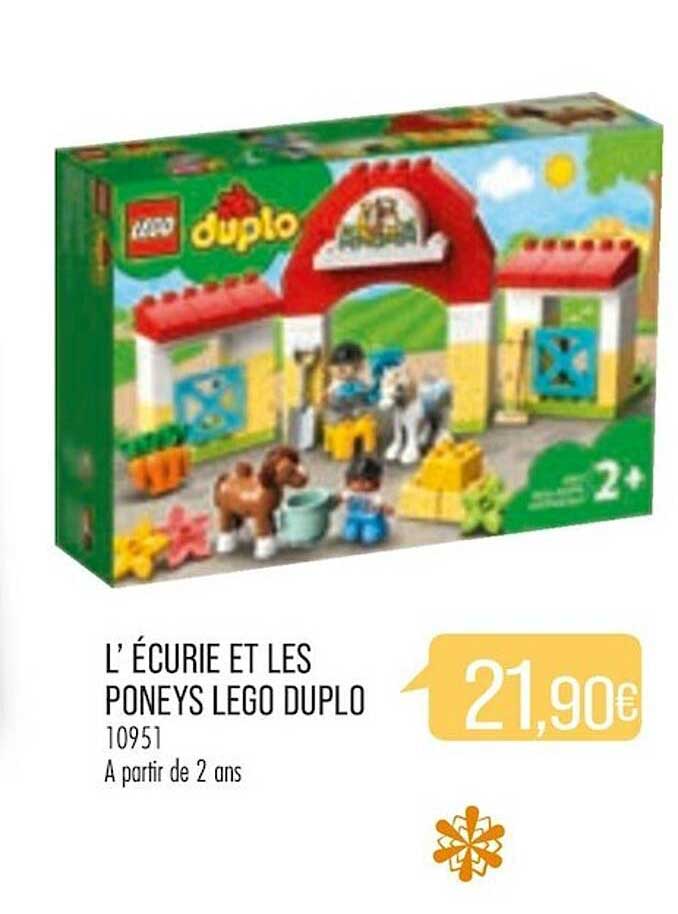 l'écurie et les poneys lego duplo