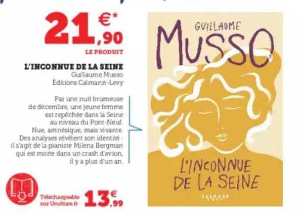 l'inconnue de la seine - guillaume musso