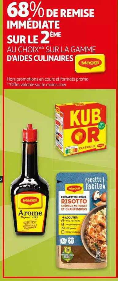 la gamme d'aides culinaires maggi