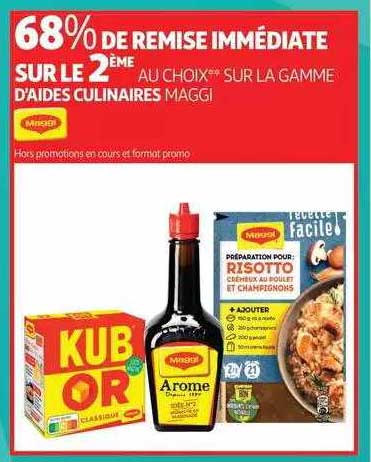 la gamme d'aides culinaires maggi