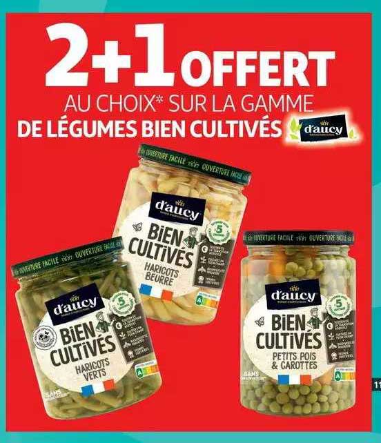 la gamme de légumes bien cultivés d'aucy