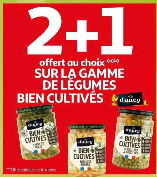 la gamme de légumes bien cultivés d'aucy