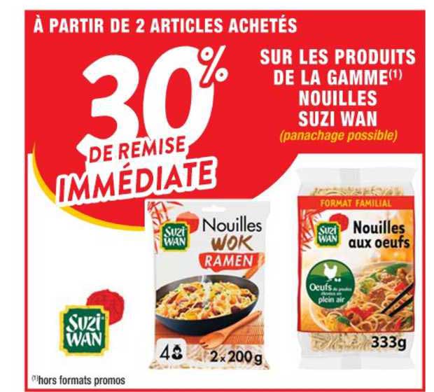la gamme nouilles suzi wan