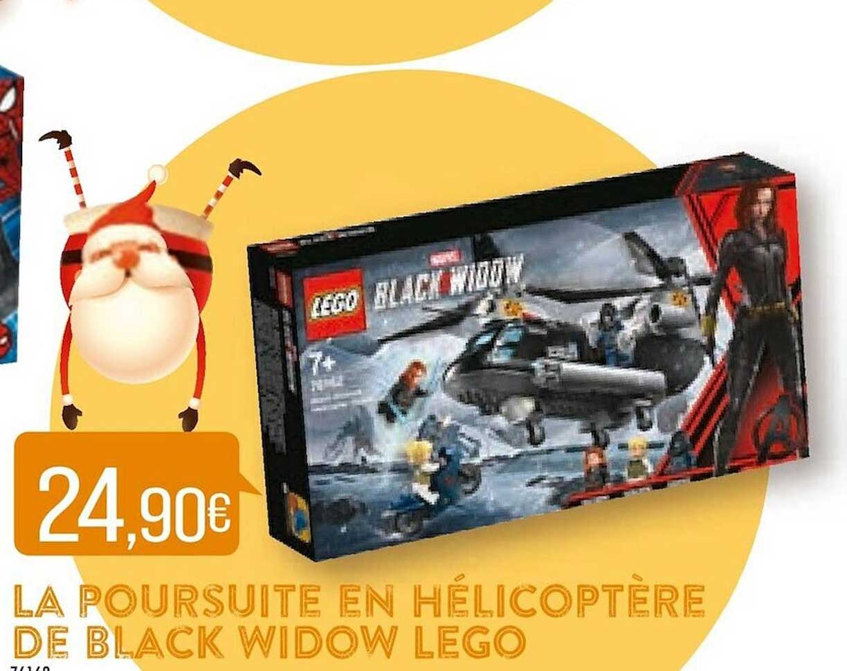 La Poursuite En Hélicoptère De Black Widow Lego