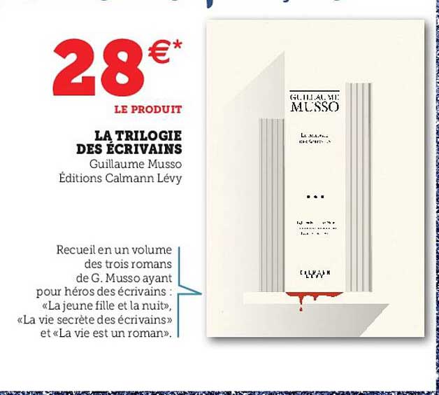 la trilogie des écrivains guillaume musso