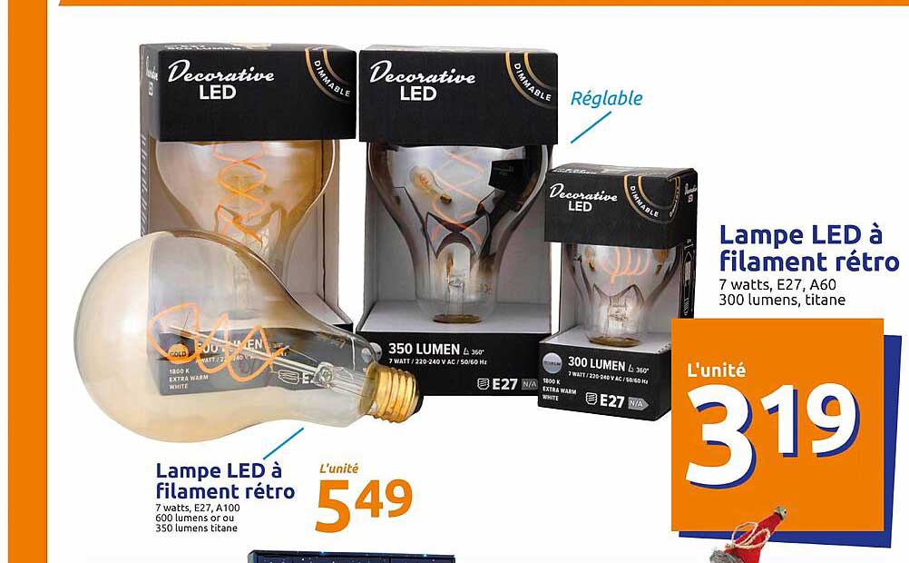 lampe led à filament rétro, lampe led à filament rétro