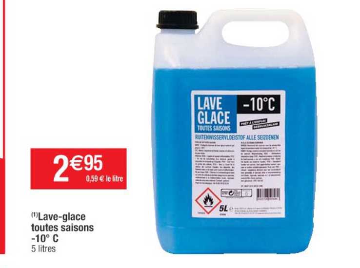 lave-glace toutes saisons -10°c