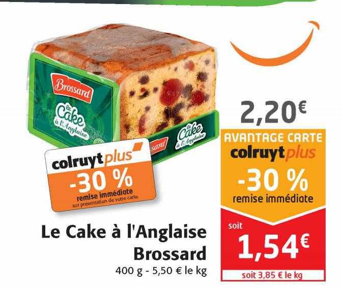 le cake à l'anglaise brossard
