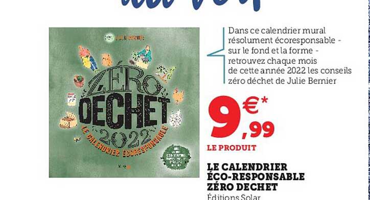 Le Calendrier éco-responsable Zéro Déchet