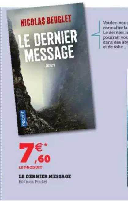 le dernier message - nicolas beuglet