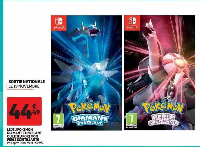 Le Jeu Pokémon Diamant étincelant Ou Le Jeu Pokémon Perle Scintillante