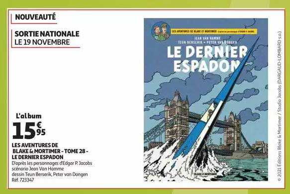 les aventures de blake & mortimer - tome 28 - le dernier espadon