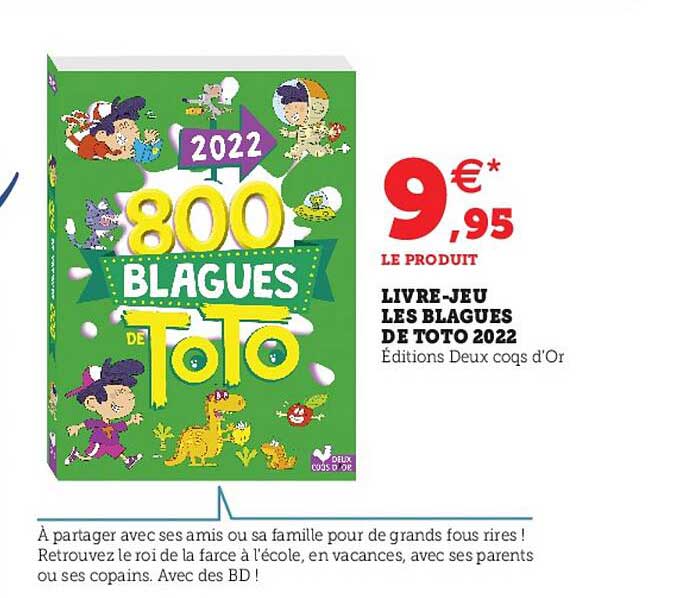 livre-jeu les blagues de toto 2022