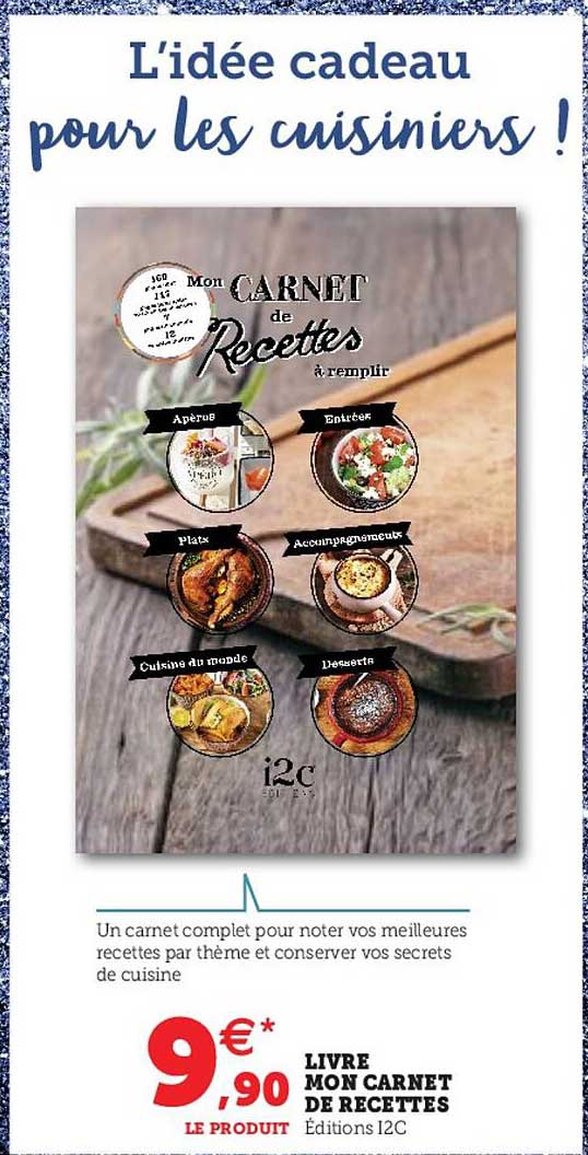 livre mon carnet de recettes
