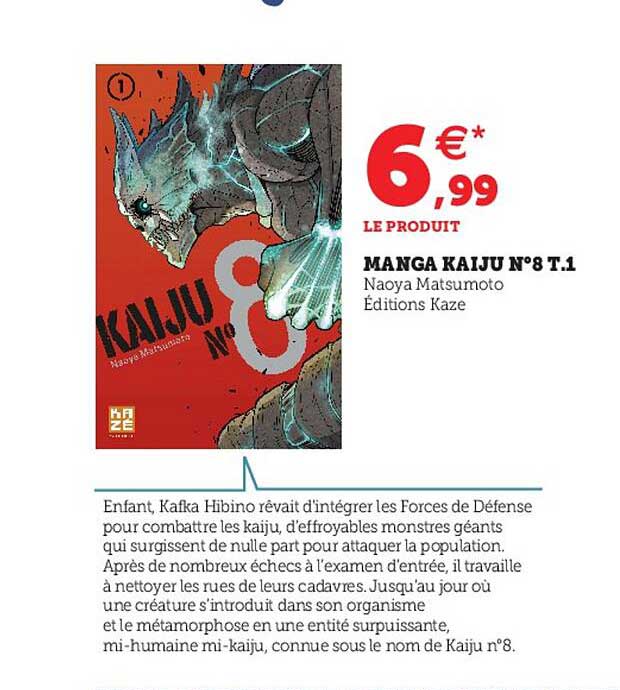 manga kaiju n°8 t.1