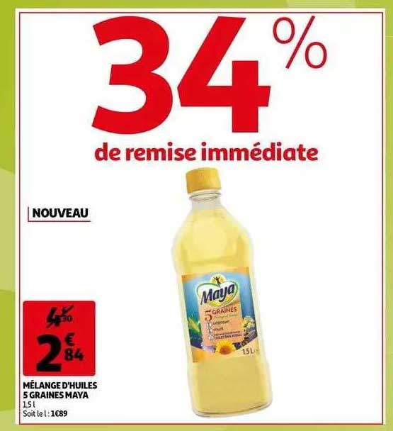 mélange d'huiles 5 graines maya