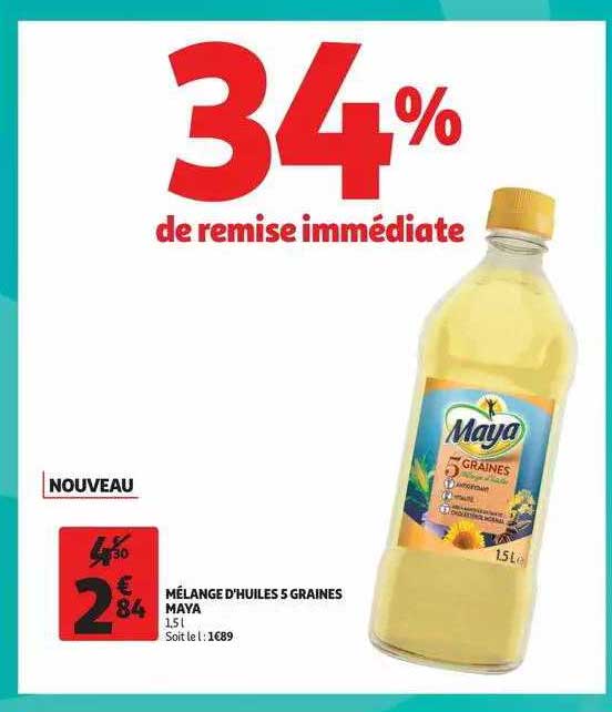 Mélange D'huiles 5 Graines Maya