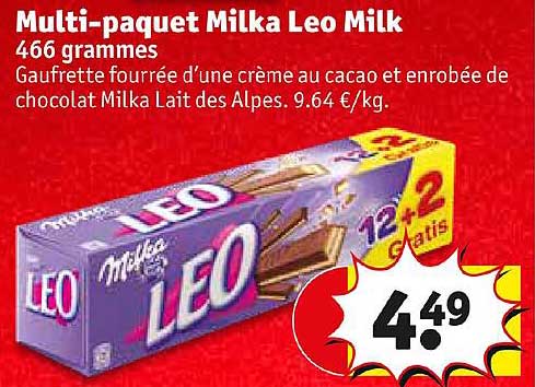milti-paquet milka leo milk