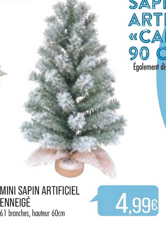mini sapin artificiel enneigé