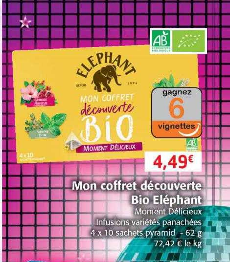 mon coffret découverte bio éléphant