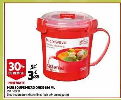mug soupe micro onde 656 ml