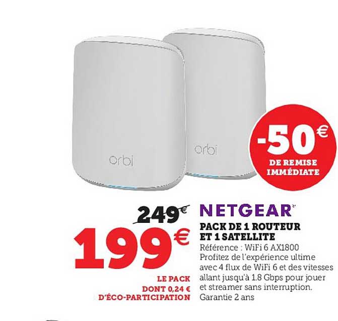 pack de 1 routeur et 1 satellite