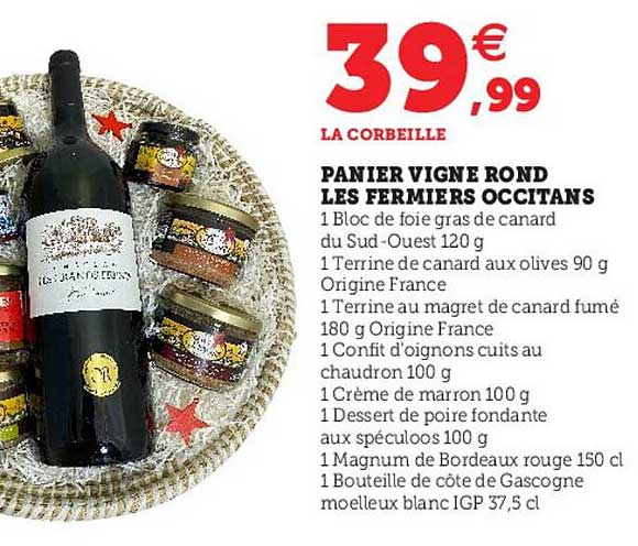 panier vigne rond les fermiers occitans