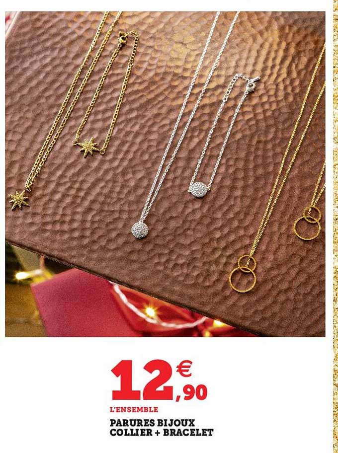 parures bijoux collier + bracelet