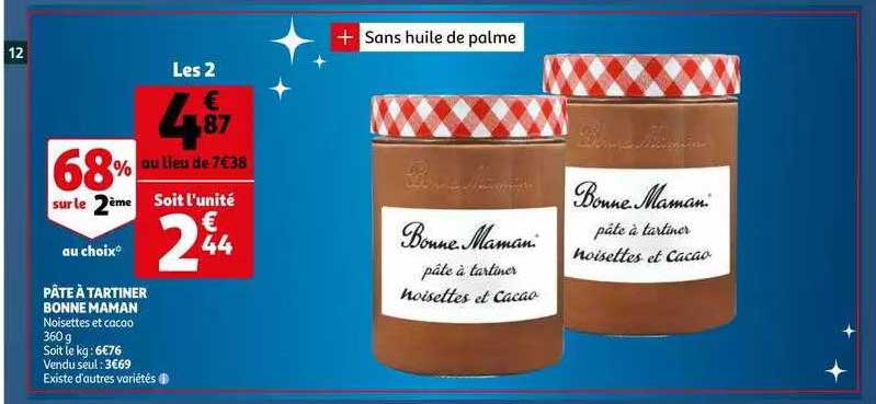 pâte à tartiner bonne maman