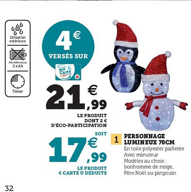 Personnage Lumineux 70 Cm