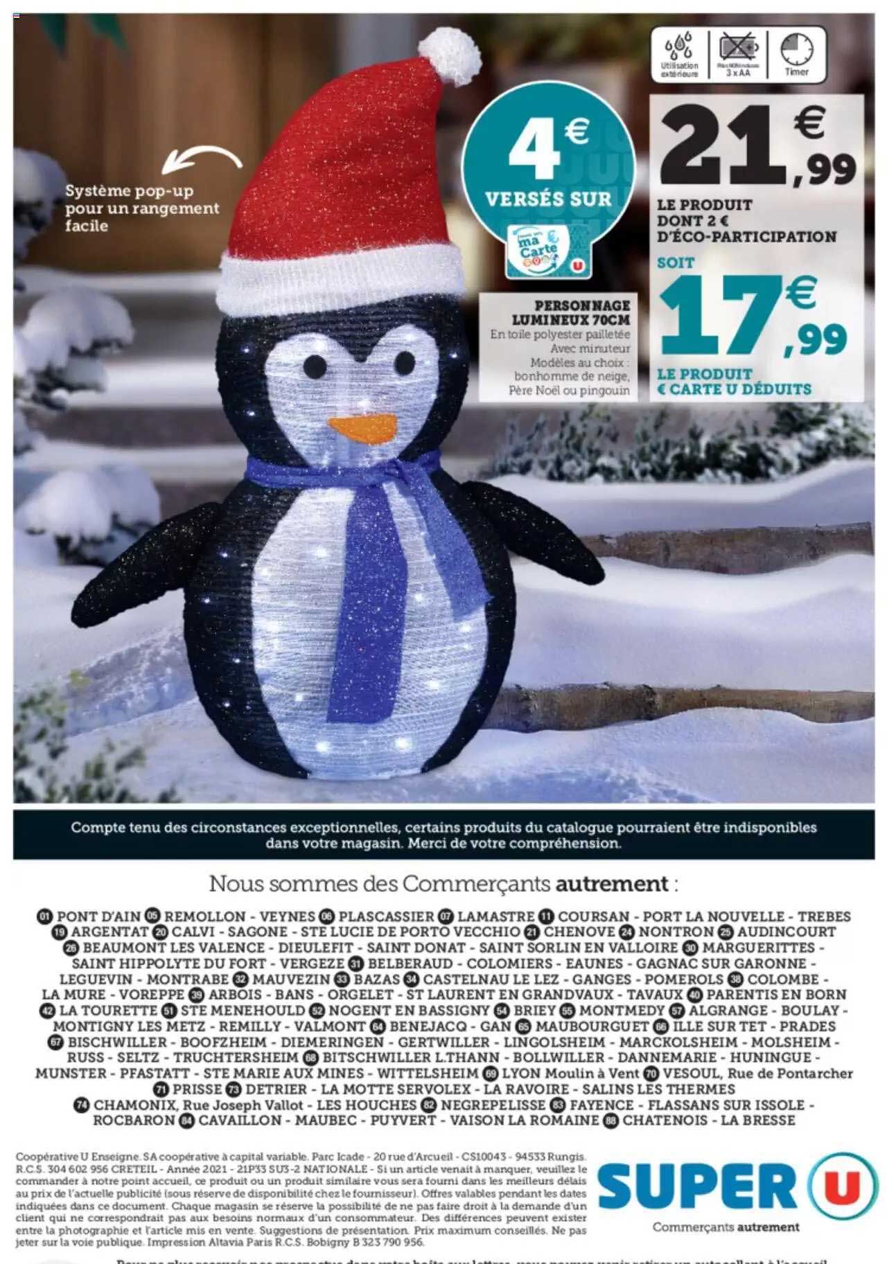 personnage lumineux 70 cm