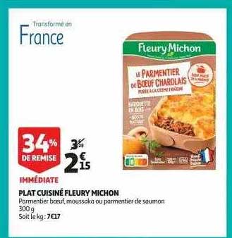 Plat Cuisiné Fleury Michon