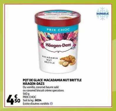 pot de glace macadamia nut britle häagen-dazs