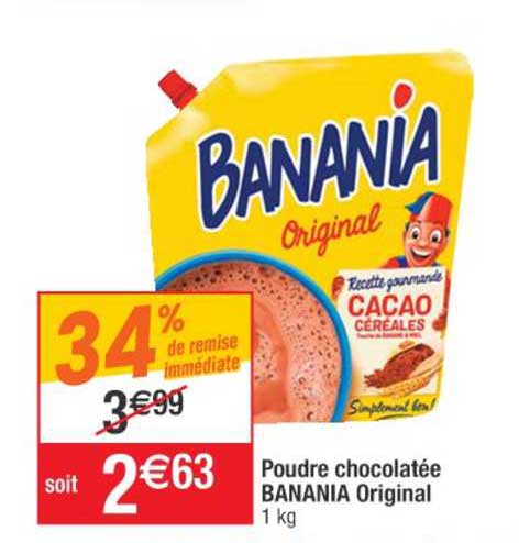 poudre chocolatée banania original