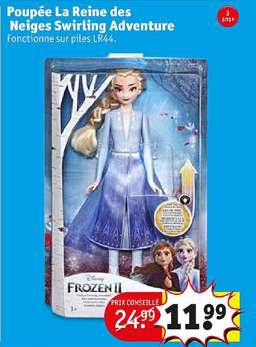 poupée la reine des neiges swirling adventure