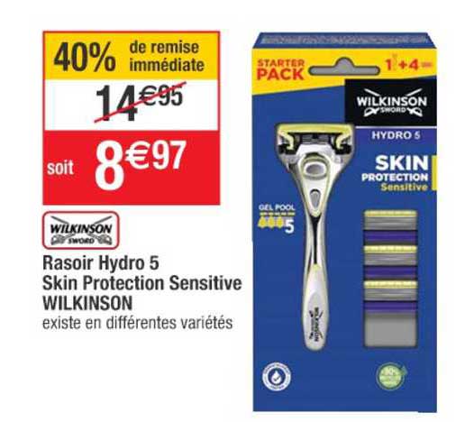 Rasoir Hydro 5 Skin Protection Sensitive Wilkinson