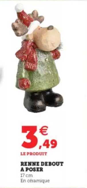 renne debout à poser
