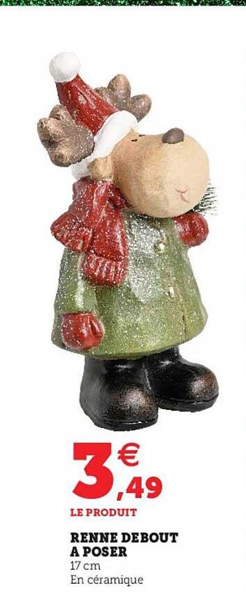 renne debout à poser