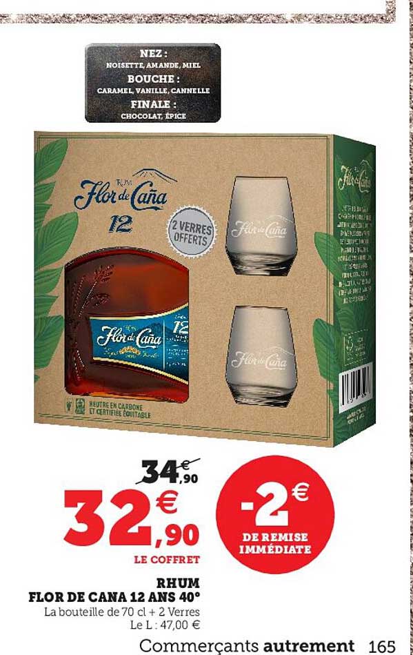 rhum flor de cana 12 ans 40°