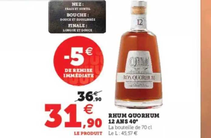 rhum quorhum 12 ans 40°