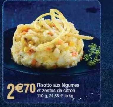 risotto aux légumes et zestes de citron