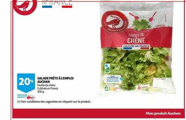 Salade Prête à L'emploi Auchan