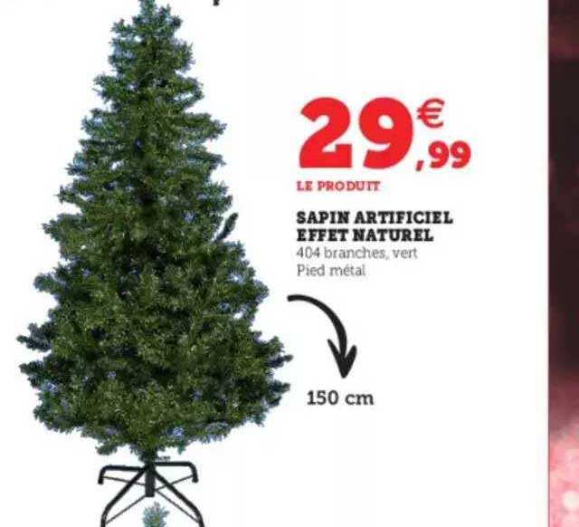 sapin artificiel effet naturel