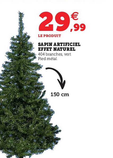 sapin artificiel effet naturel