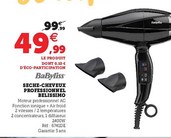 Sèche-cheveux Professionnel Belissimo Babyliss