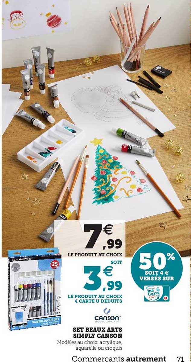 set beaux arts simply canson