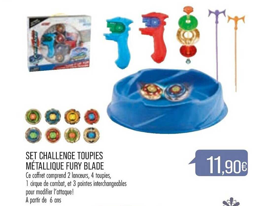 set challenge toupies métallique fury blade