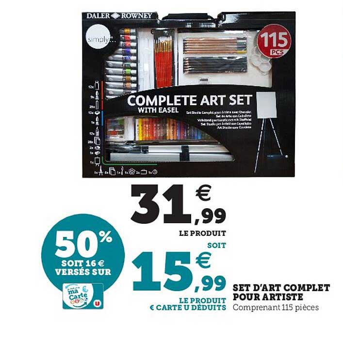 Set D'art Complet Pour Artiste